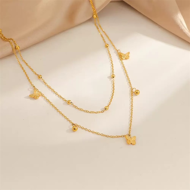 Butterfly Clasp Deployant - Collar con Colgante de Mariposa Minimalista