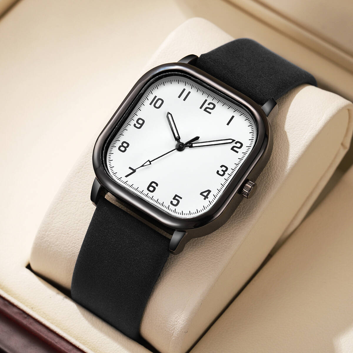 Leather Watch Band Men - Relojes de negocios a la moda