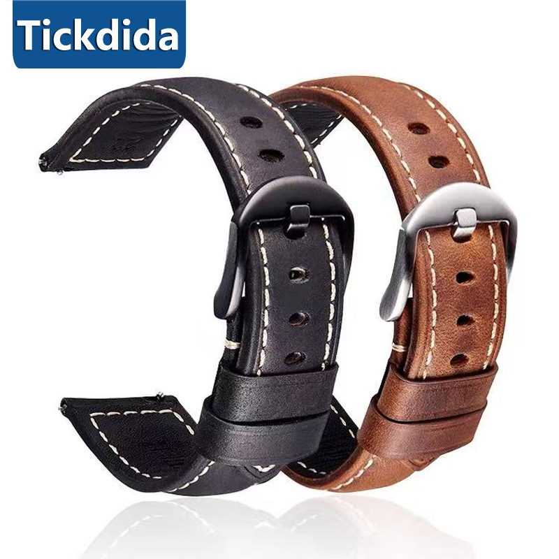 Leather Strap Quick Release - Correa de cuero genuino de alta
