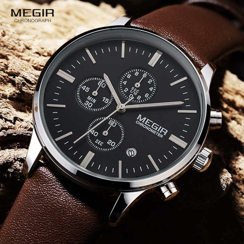 Megir-reloj deportivo luminoso - Suede Strap Watch reseña y precio
