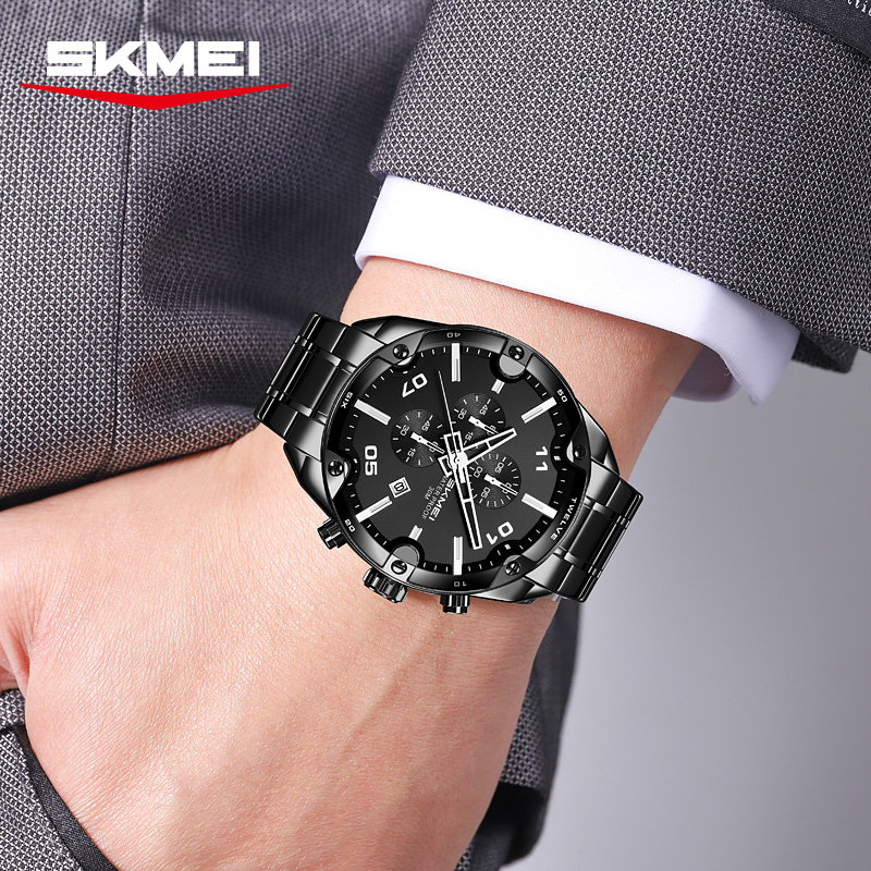Reloj de cuarzo SKMEI 9387 con - Suede Strap Watch reseña y precio
