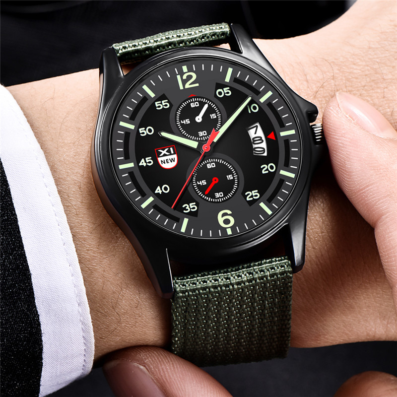 Reloj Hombre genuino marca XIN - Suede Strap Watch reseña y precio