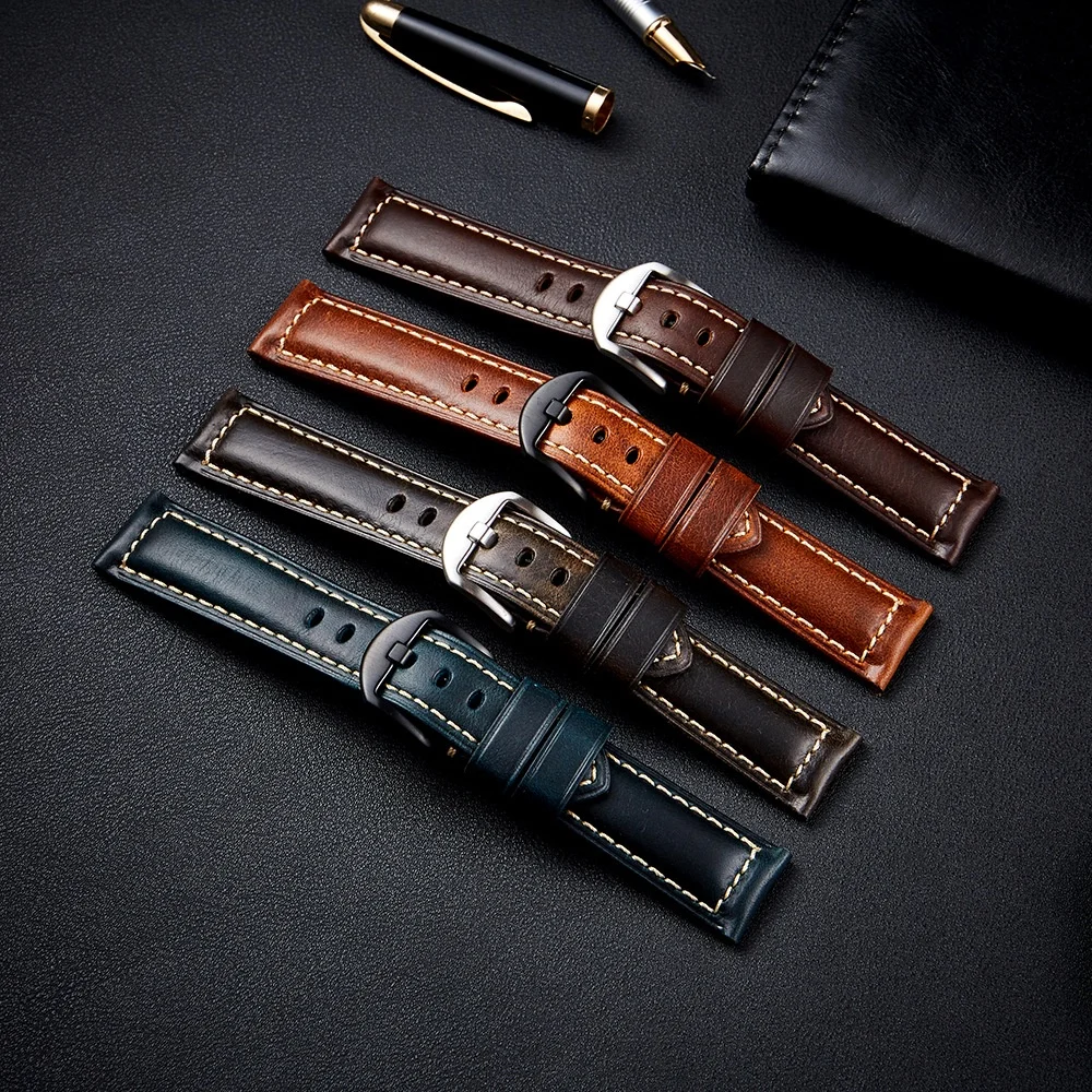 Correa de cuero genuino de alt - Leather Strap Quick Release reseña y precio