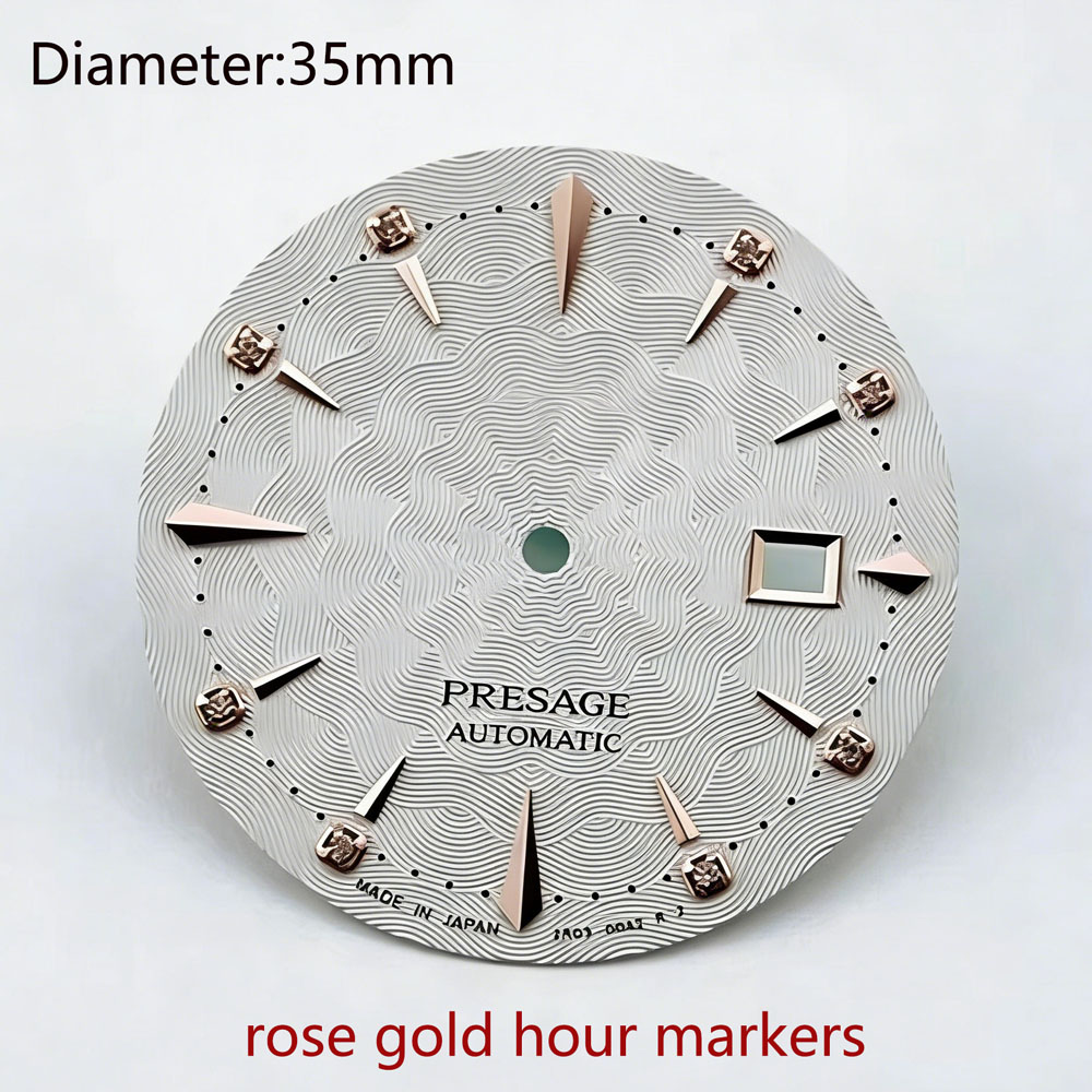 Esfera de 35 mm NH35 con logot - Seiko Watch Presage reseña y precio